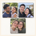 Custom photo magnet set of 3 — lifestyle examples