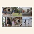 Custom photo magnet set of 6 — lifestyle examples