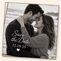 Save the Date magnet — engagement photo mockup
